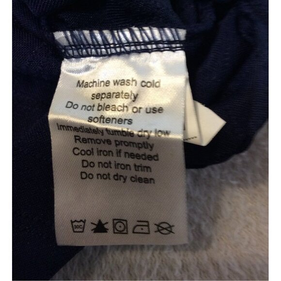 Extreme Performance Polo Medium Men Navy Blue  Solid 100% Polyester sku4 - Picture 6 of 6